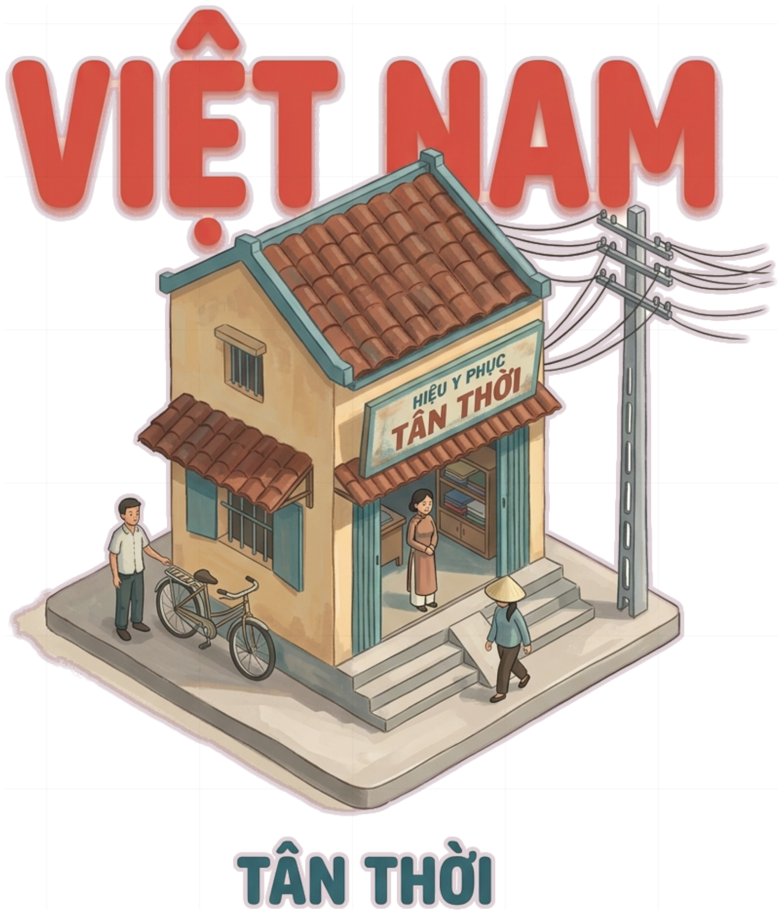 Áo Thun Việt Nam Tân Thời Cotton 100% Form Rộng Oversize - Local Brand Vintage Retro - 290726-11-28-YOF