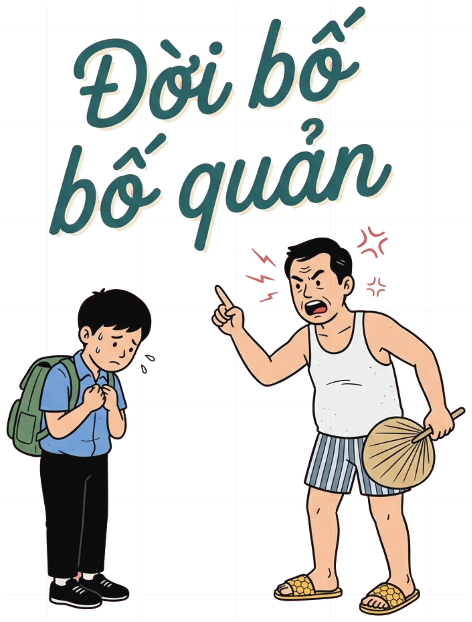Áo Thun Hình In Đời Bố Bố Quản Hài Hước Unisex Form Rộng Cotton Streetwear Độc Đáo - 290826-08-17-HEW