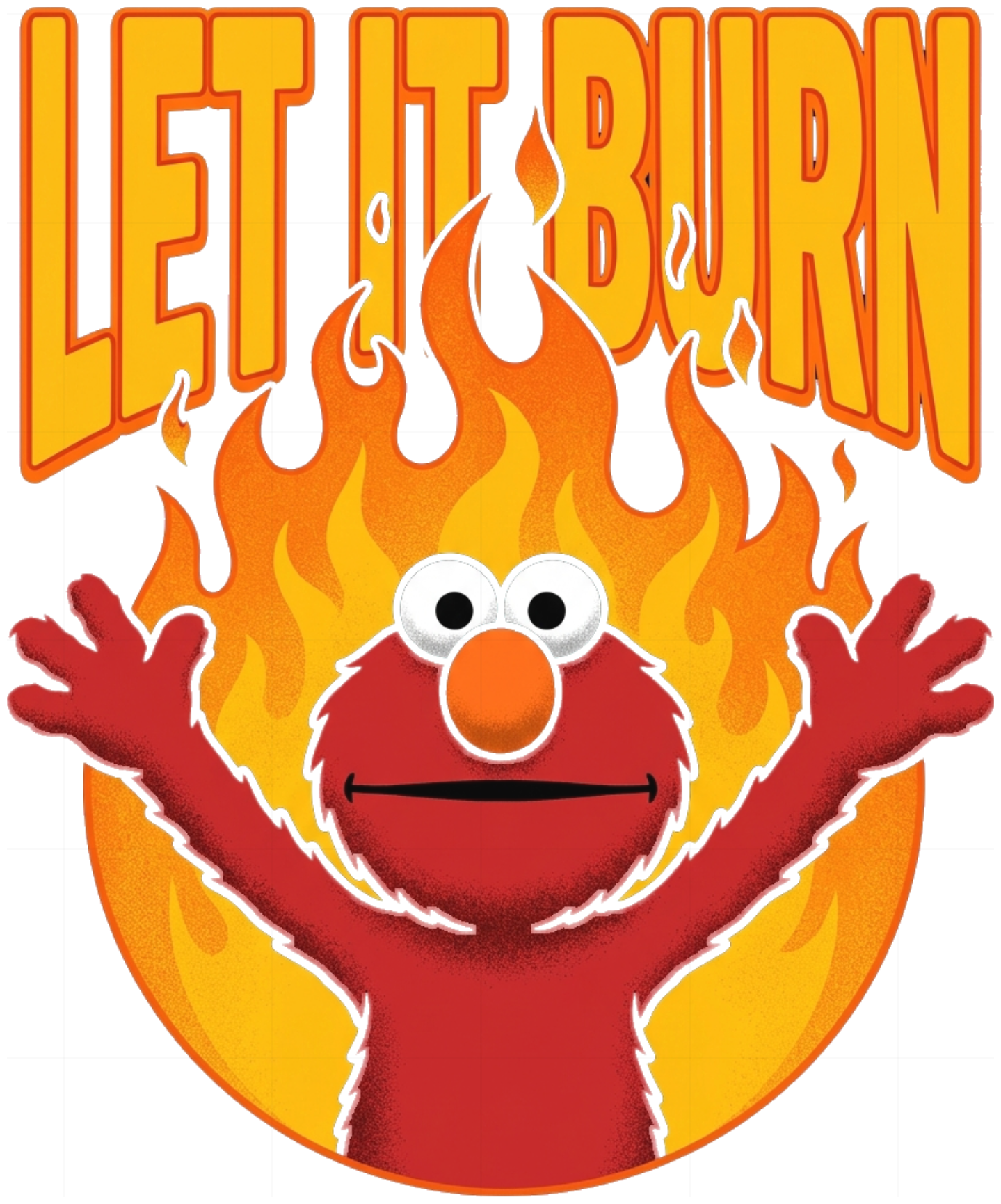 Áo Thun Let It Burn Chaos Monster Form Rộng Cotton Streetwear Độc Lạ Gen Z - 290826-09-07-EVT