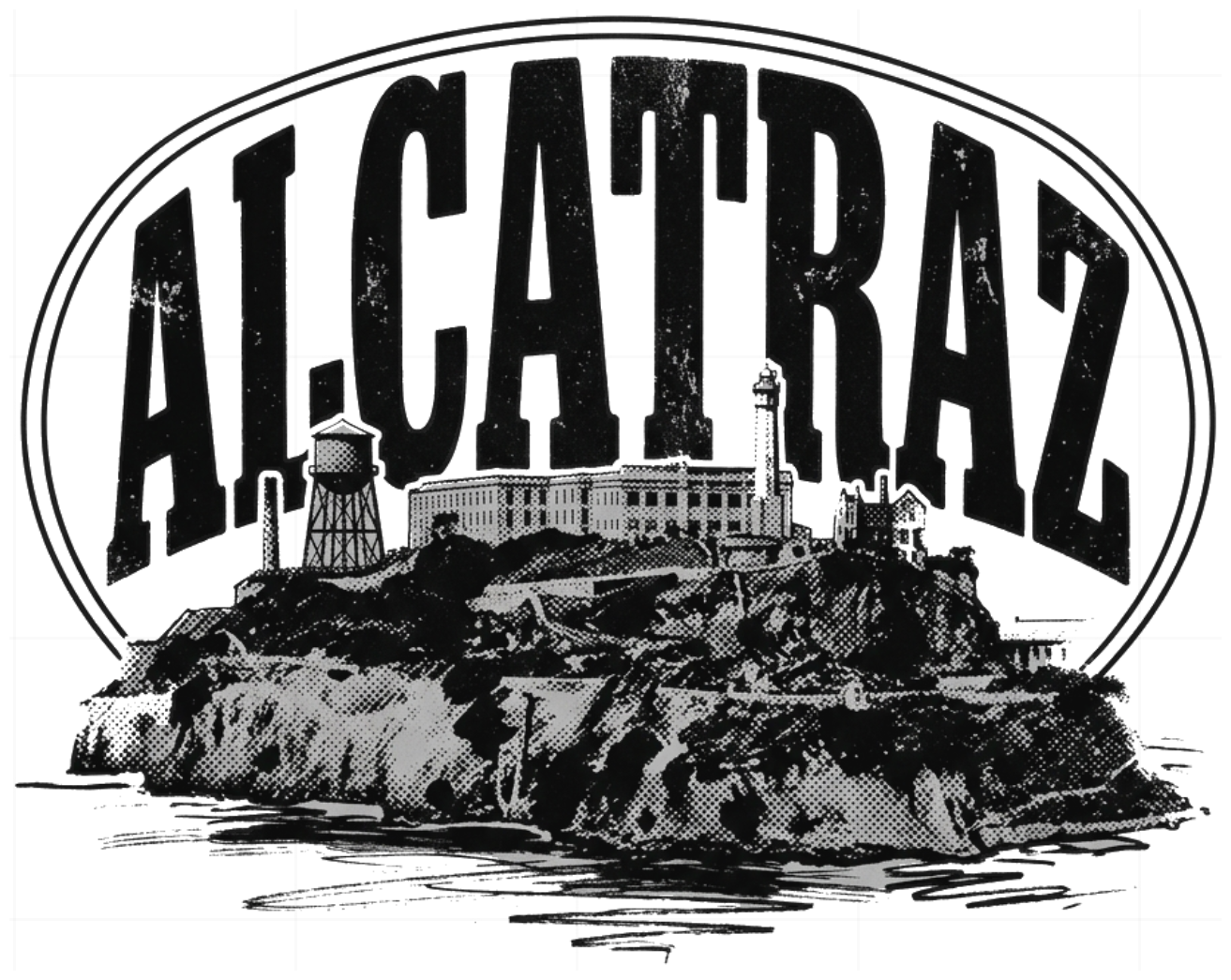 Áo Phông ALCATRAZ Streetwear Oversize Cotton Cao Cấp Phong Cách UK Drill Cực Chất - 290826-10-20-FDW