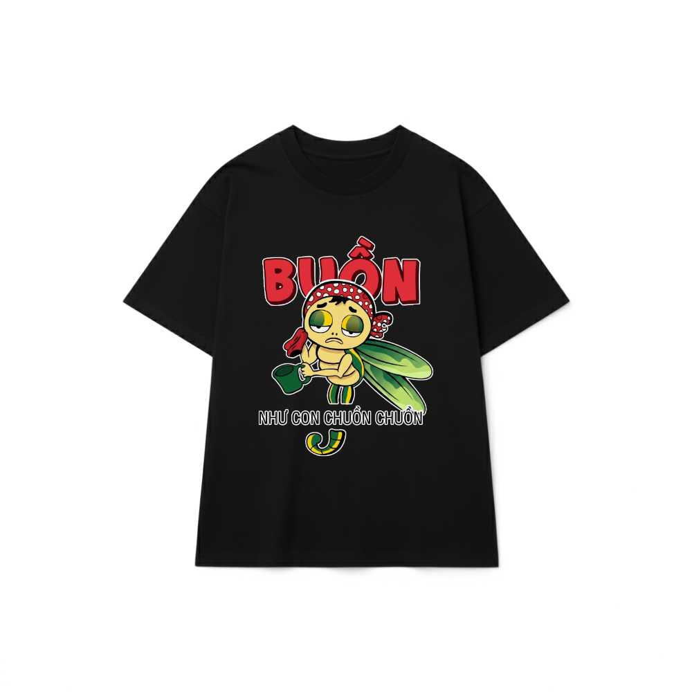 Áo Thun Buồn Như Con Chuồn Chuồn Mascot Form Rộng Cotton Co Giãn vietnam.yo - 290826-10-58-IZJ
