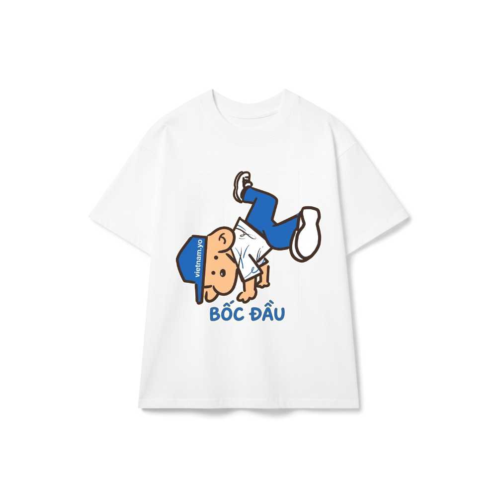 Áo Thun B-Boy Hip-Hop Bốc Đầu Unisex Form Rộng Cotton Streetwear vietnam.yo - 290826-11-24-MTH