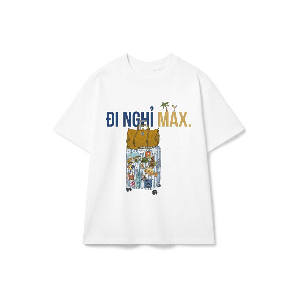 Áo Thun Đi Nghỉ Máx Du Lịch Unisex Form Rộng Streetwear Vintage vietnam.yo - 290926-16-13-ORB