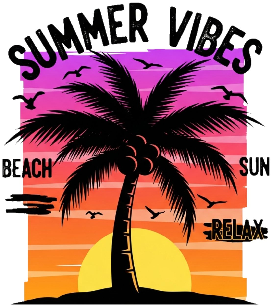 Áo Thun Màu Kem Summer Vibes Design Thời Trang - 300326-15-16-RIF