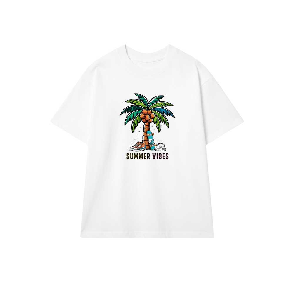 Áo Thun Nam Nữ Summer Vibes Tropical Design - 300326-15-57-EKK