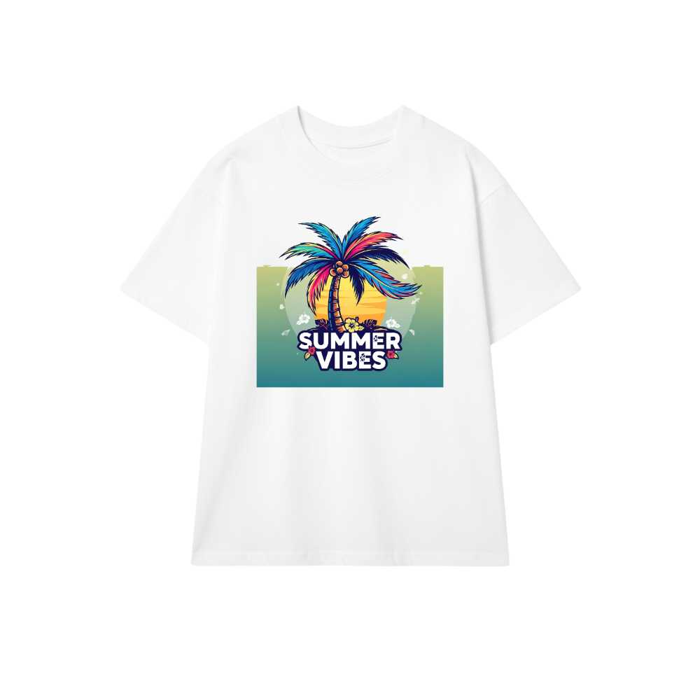 Áo Thun Trắng Streetwear Summer Tropical Design - 300326-15-57-SDU