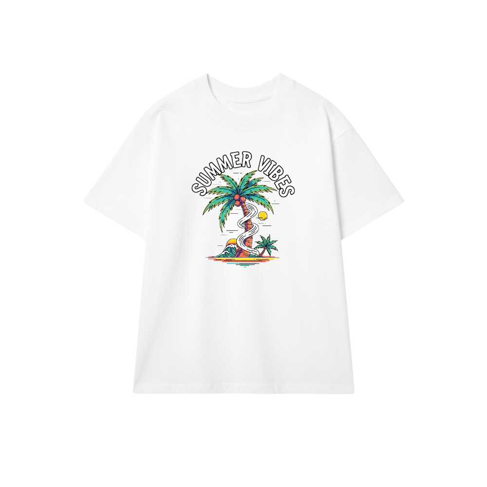 Áo Thun Trắng Summer Tropical Design Cực Chất - 300326-15-57-TFE