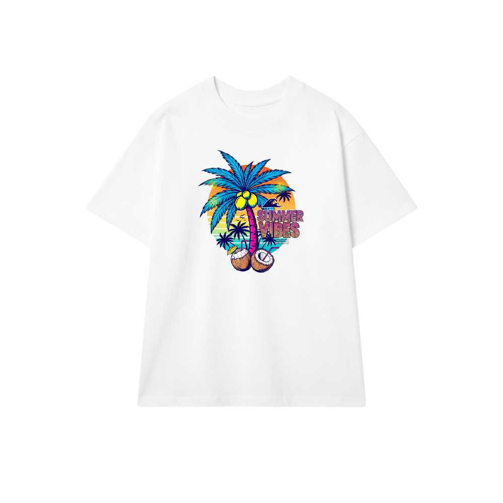 Áo Thun Trắng Summer Tropical Design Streetwear - 300326-15-57-ZTL
