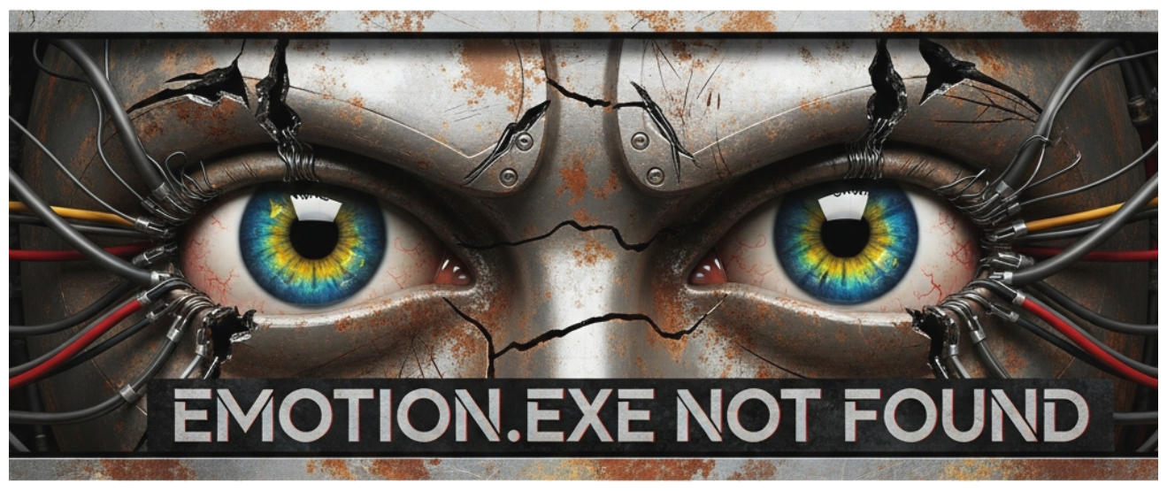 Áo Thun Trắng Unisex Design Cyberpunk Emotion.exe Form Rộng Cotton Co Giãn Streetwear Cực Chất - 300526-15-13-ISU