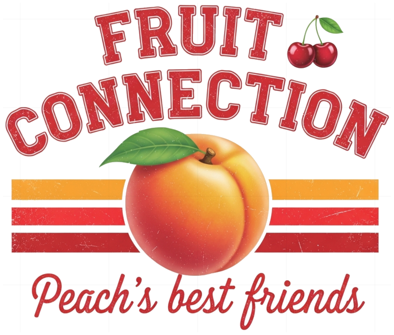Áo Thun Unisex Form Rộng Retro Y2K Fruit Connection Peach Style Vintage Streetwear Cotton Co Giãn 300526-16-25-XVU