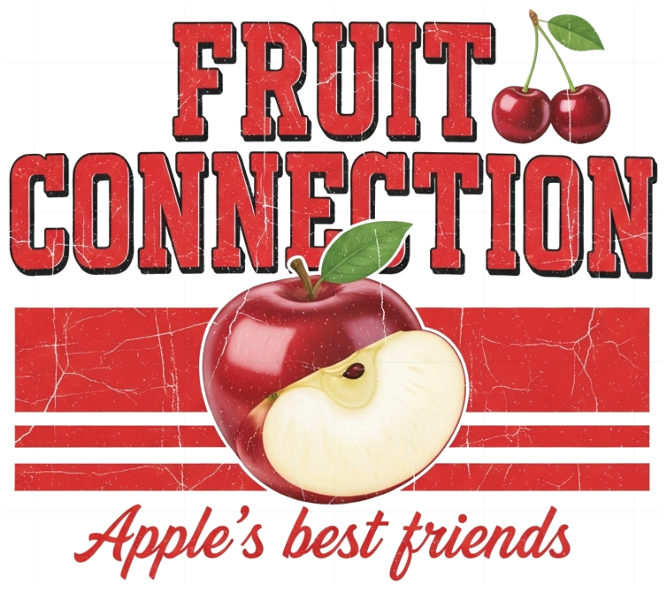 Áo Thun Unisex Form Rộng Retro Y2K Fruit Connection - Áo Phông Nam Nữ Cotton Local Brand Vintage Streetwear Cực Chất - 300526-16-26-RIC