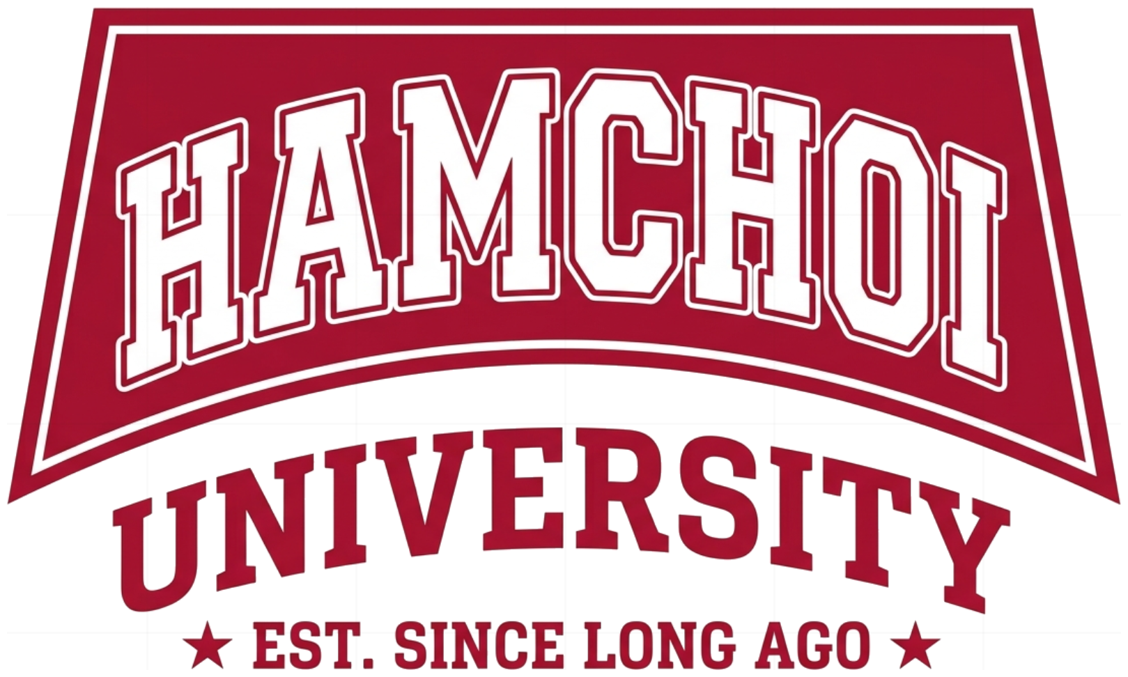 Áo thun nam nữ form rộng VNXK HAMCHOI Trắng thun xước Hamchoi Varsity Tee - 300726-10-22-RGK