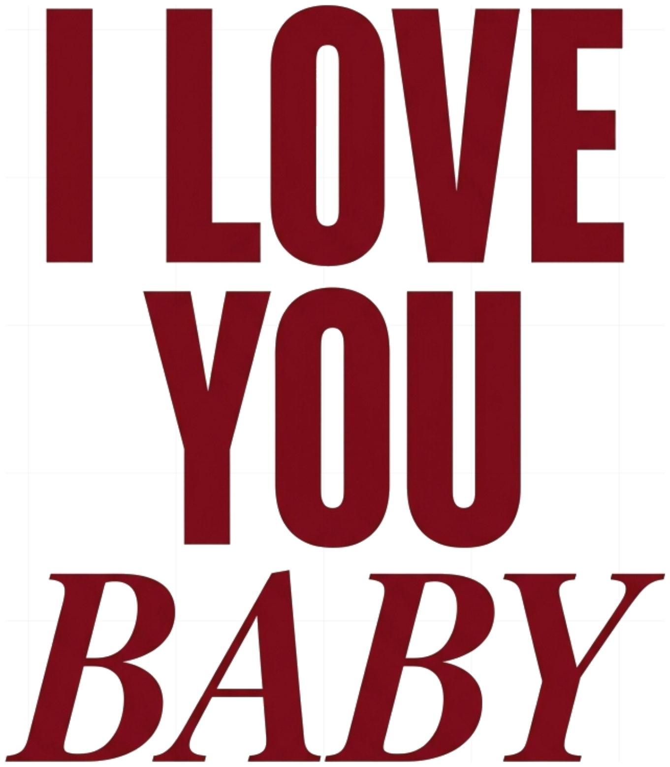 Áo Thun Unisex I Love You Baby Slogan Design Form Rộng Cotton Cao Cấp Local Brand Streetwear - 300926-08-25-VMG