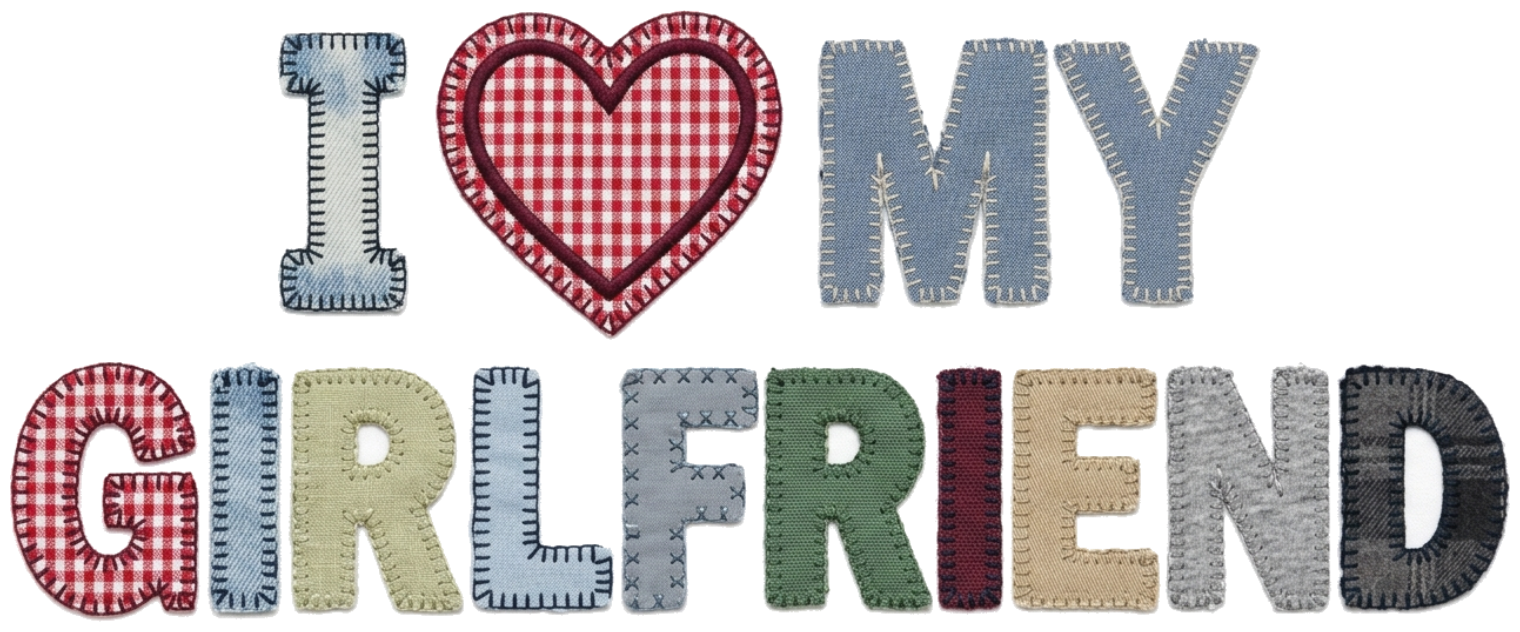Áo Phông Unisex Thêu Patchwork I Love My Girlfriend Boyfriend Form Rộng Cotton Co Giãn - 300926-08-31-CWQ