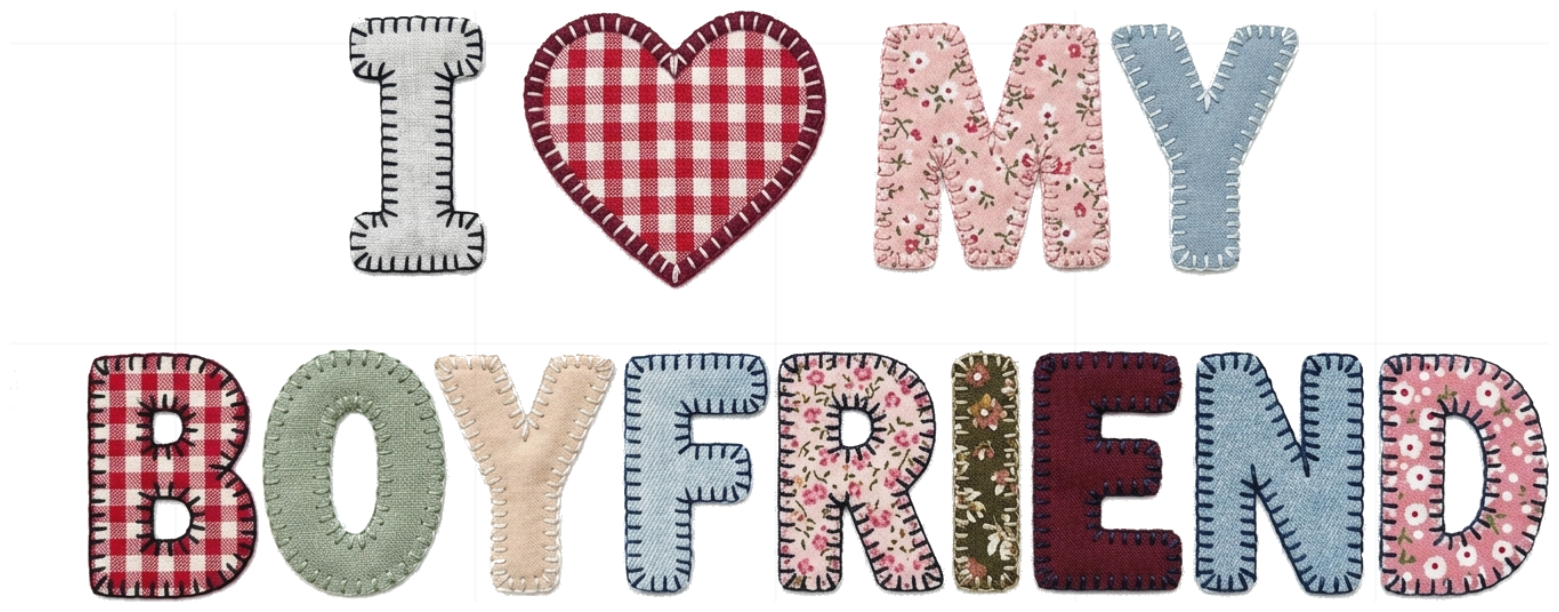 Áo Thun Unisex I Love My Girlfriend Boyfriend Patchwork Thêu Nổi Form Rộng Cotton Cực Chất - 300926-08-31-GCW