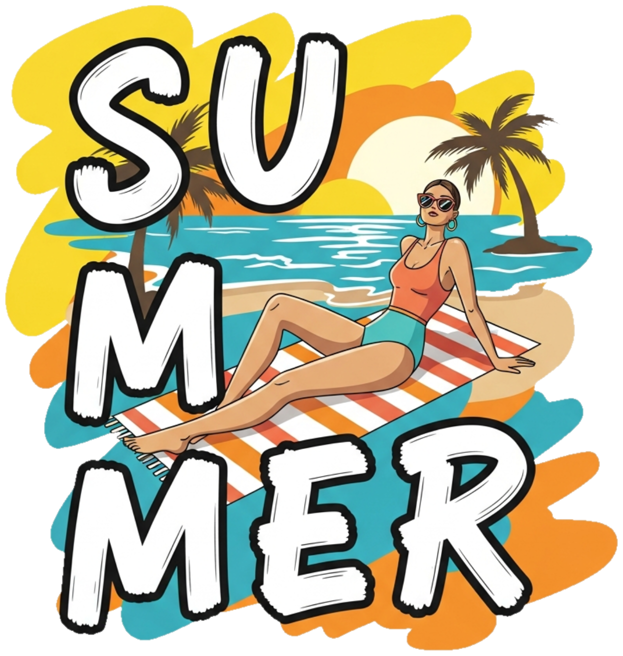 Áo Thun Màu Kem Slogan Design Phong Cách Summer - 310326-15-20-DAW