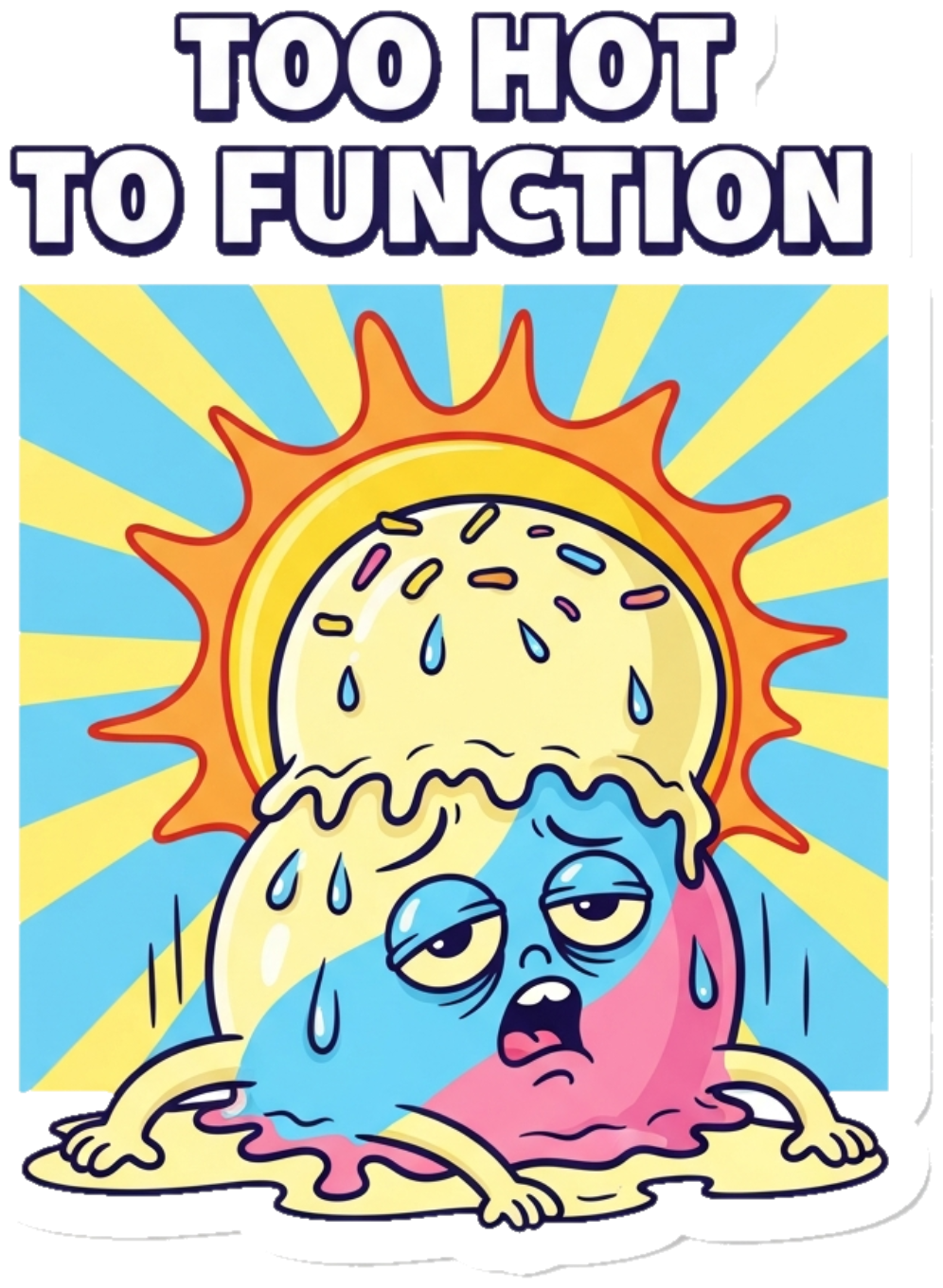 Áo Thun Summer Design Too Hot To Function - 310326-16-21-VFM