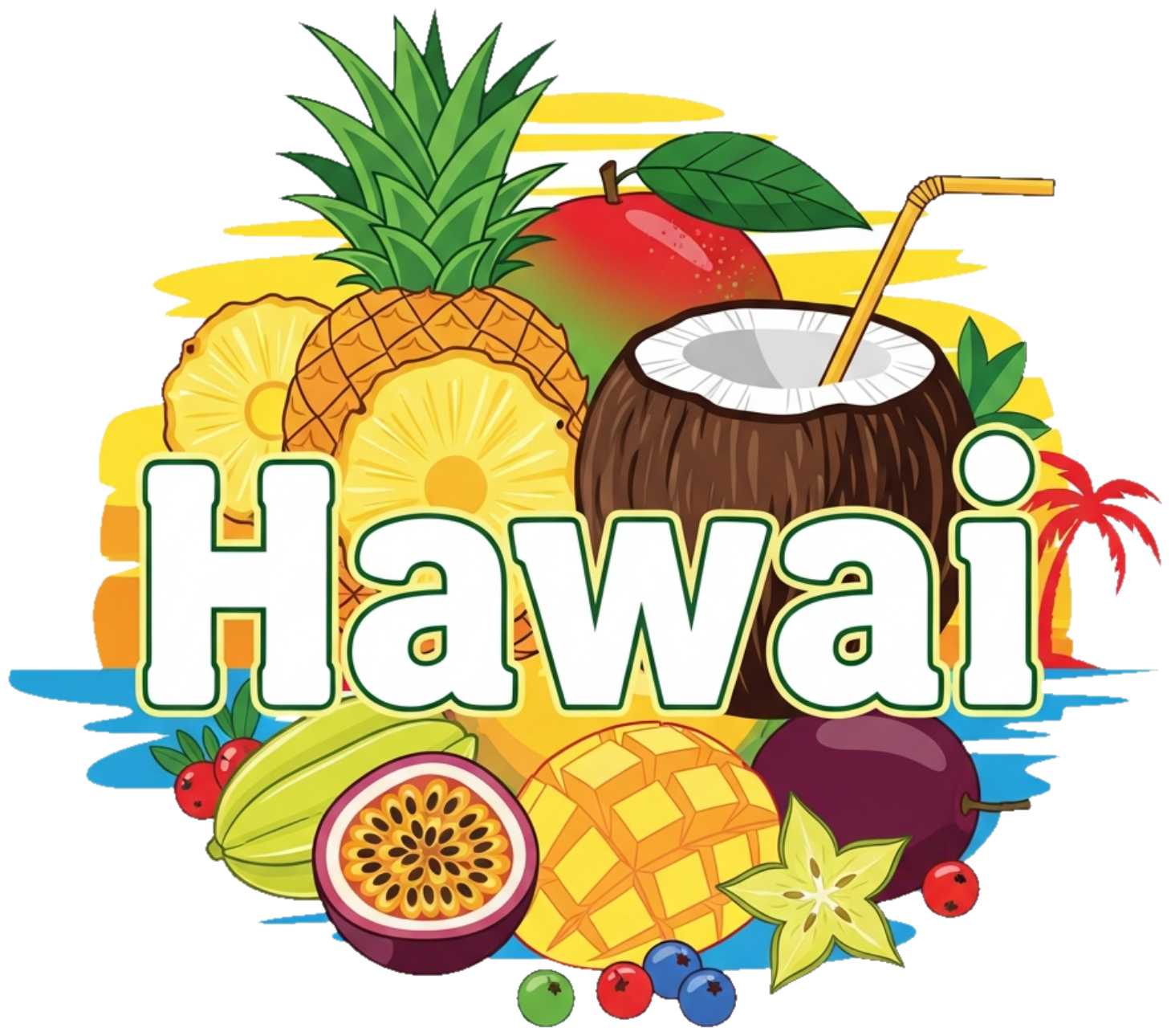 Áo Thun Kem Slogan Design Phong Cách Hawaii Mùa Hè - 310326-16-21-YXF