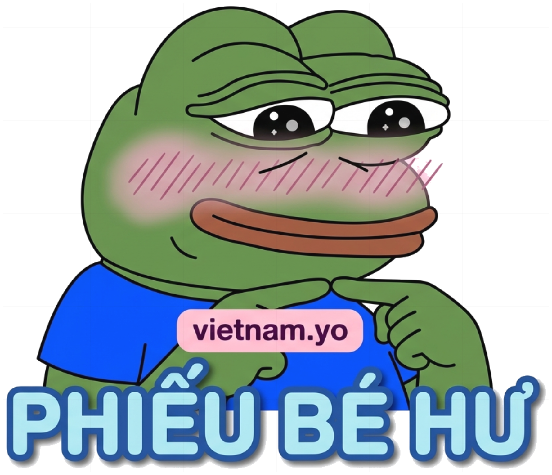 Áo Thun Unisex Trắng In Hình Pepe Ếch Xanh Phiếu Bé Hư Meme Cực Chất Cotton Form Rộng - 310726-15-58-LUM