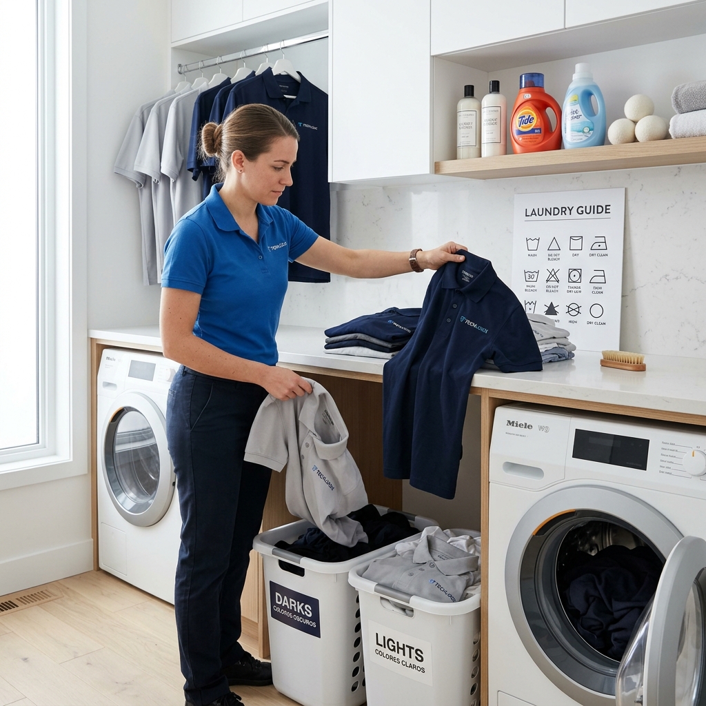 Phân loại quần áo trước khi giặt