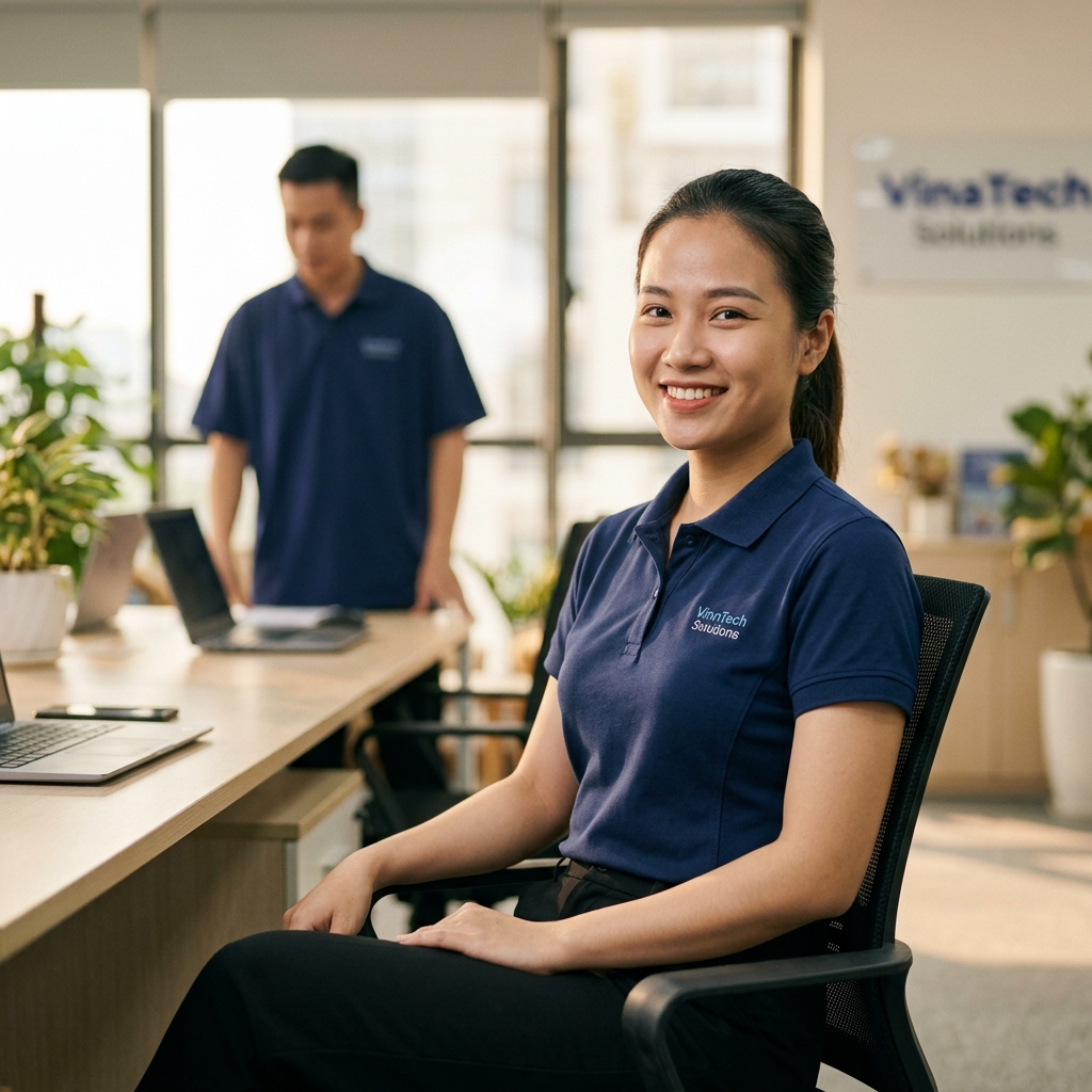 Thử size áo mẫu