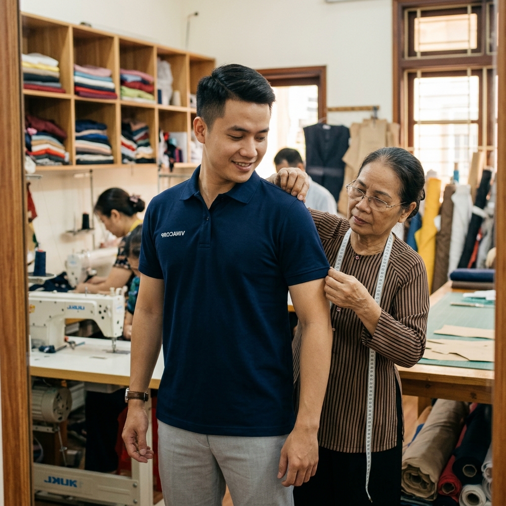 Bí quyết chọn size áo thun đồng phục vừa vặn cho mọi vóc dáng
