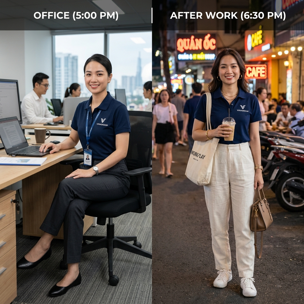 Chuyển đổi phong cách sau giờ làm