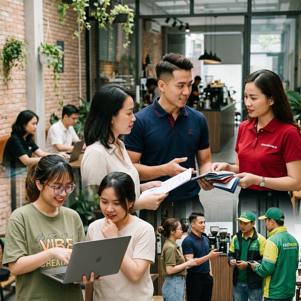 Hình ảnh áo thun đồng phục