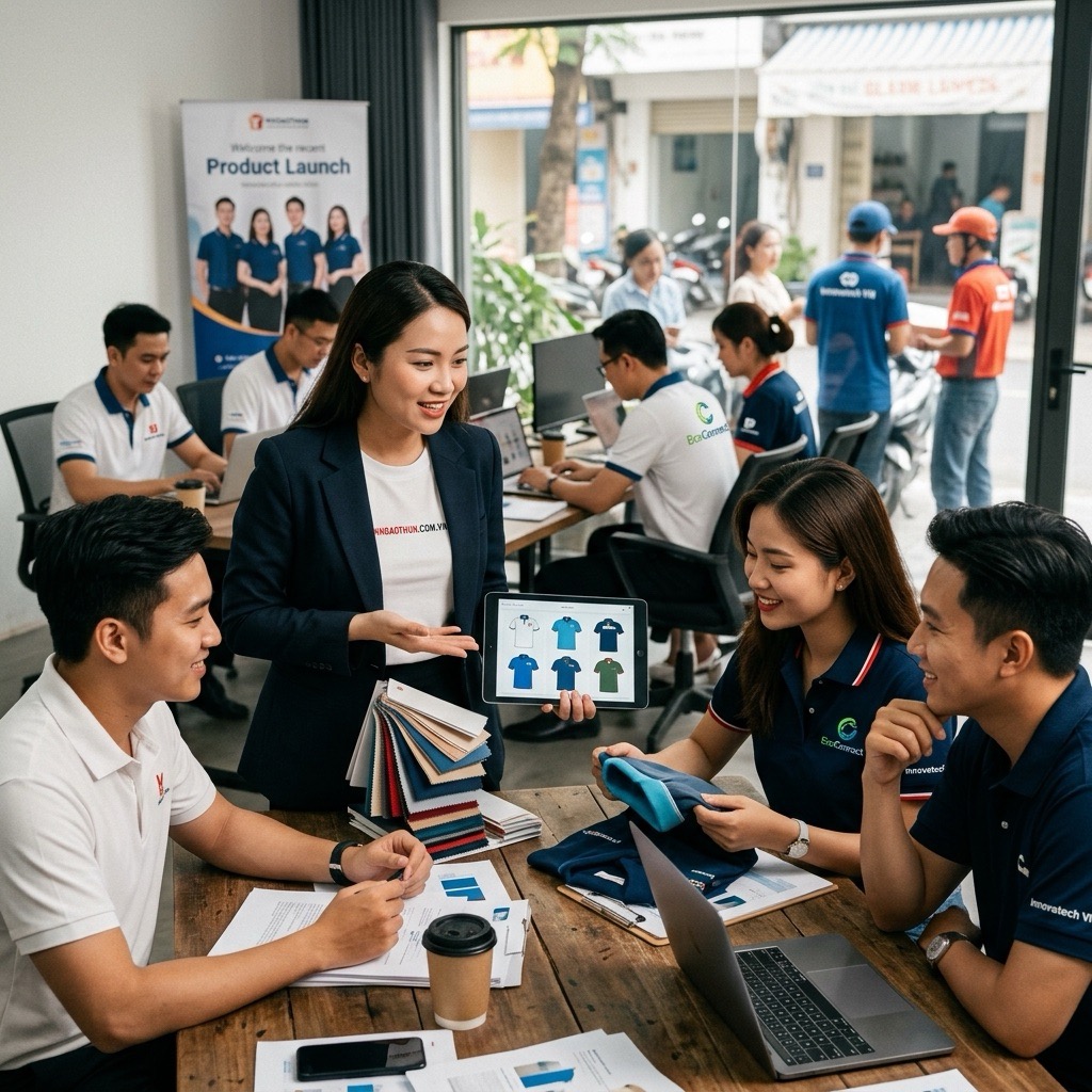 Hình ảnh áo thun đồng phục