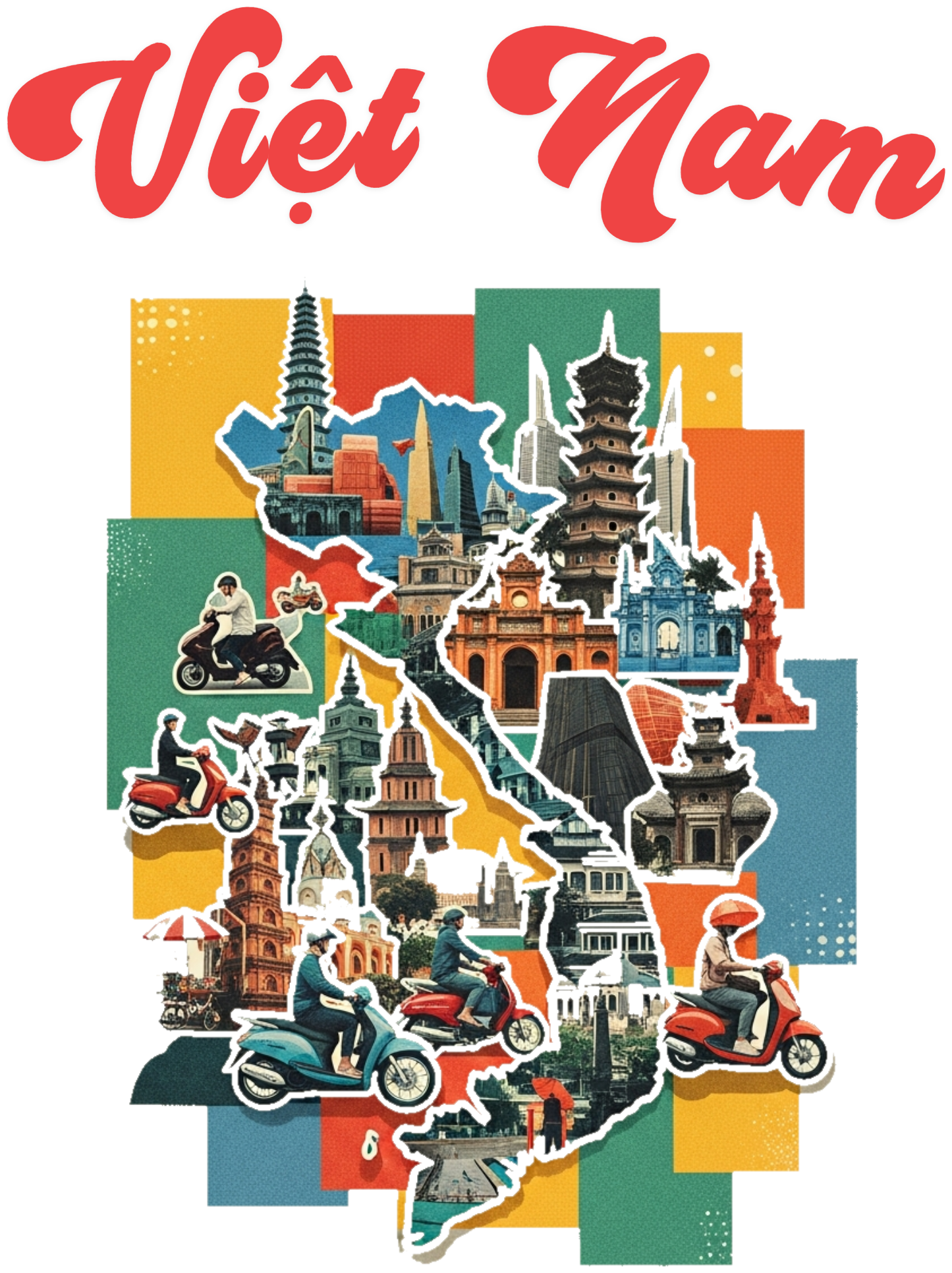 Áo Thun Việt Nam Retro Streetwear Độc Đáo Cá Tính - 010426-16-30-XBN