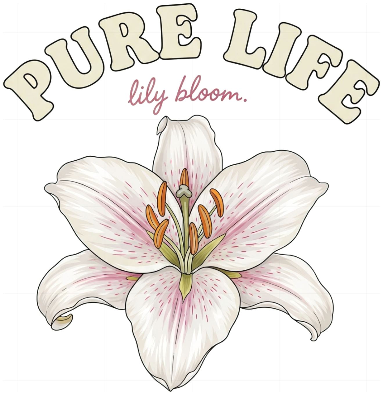 Áo Thun Nữ Trắng In Hoa Loa Kèn Lily Bloom Pure Life Form Rộng Cotton Cao Cấp Phong Cách Hàn Quốc Ulzzang Xu Hướng Thời Trang Mới 010626-15-13-ZVW