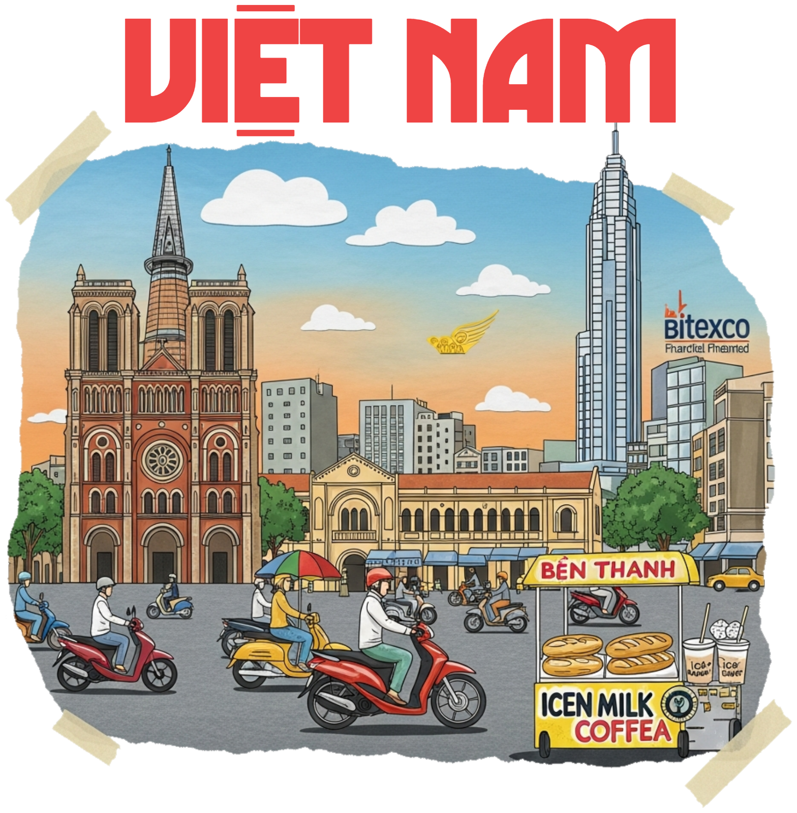 Áo Thun Kem Slogan Việt Nam Nghệ Thuật Đường Phố - 020426-14-54-ZVZ