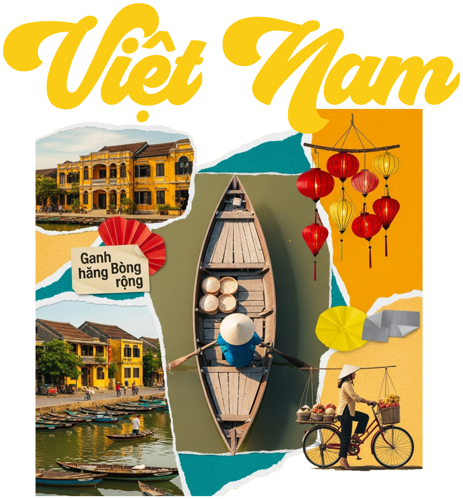 Áo Thun Việt Nam Hoi An Heritage Collage Cao Cấp - 020426-15-53-ODX