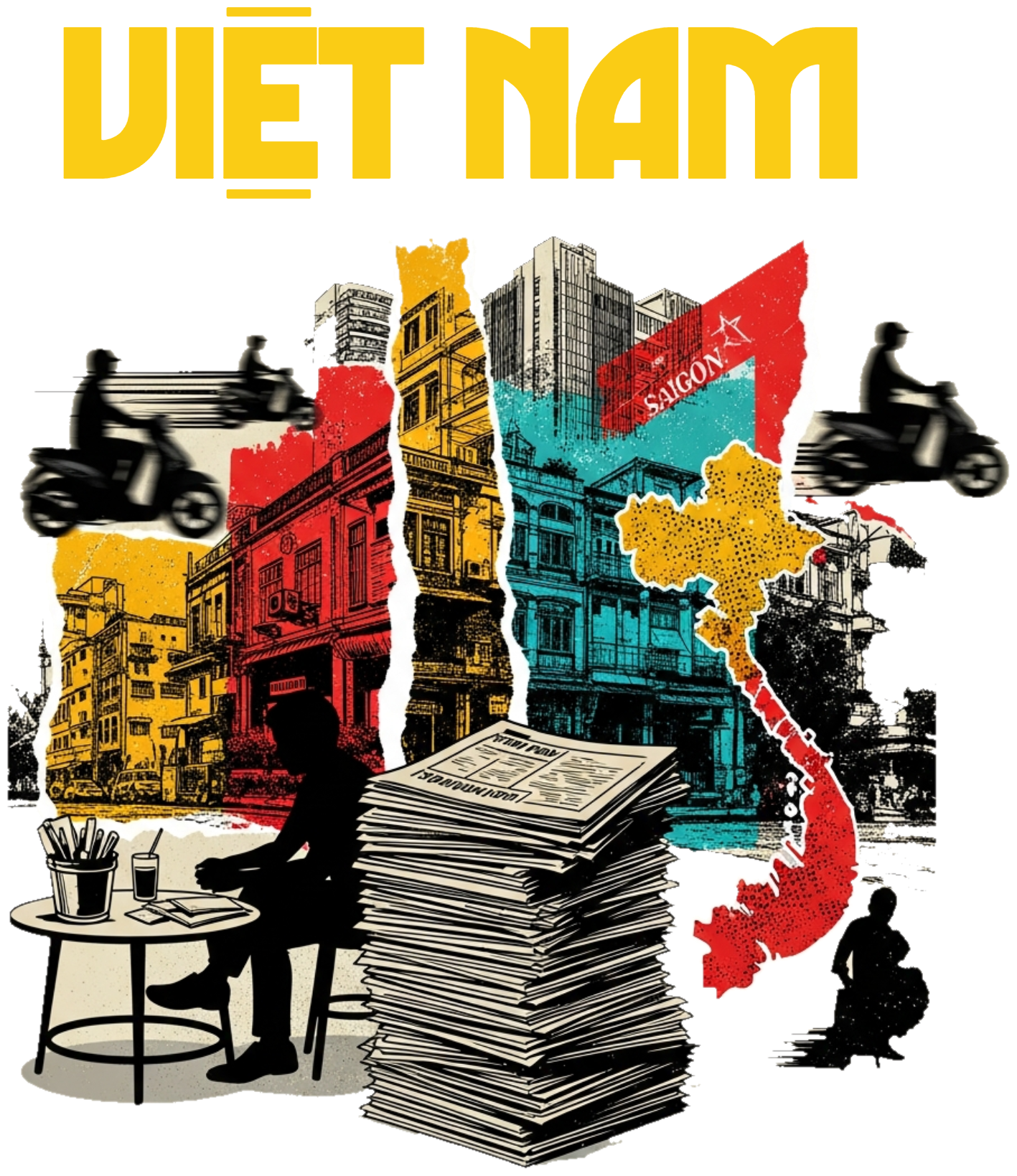 Áo Thun Trắng Việt Nam Streetwear Vintage Saigon - 030426-14-51-EHQ