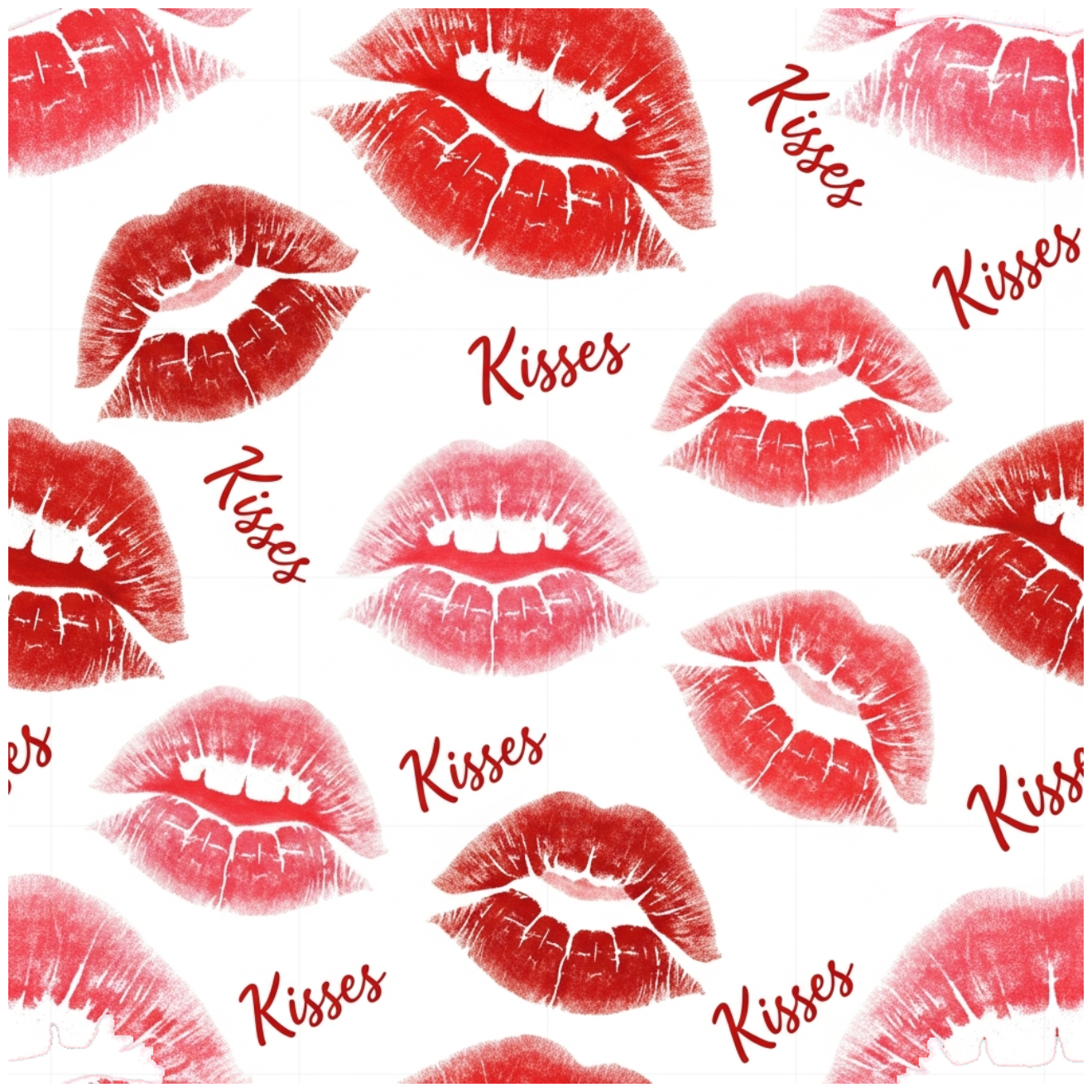 Áo Thun Trắng Unisex Form Rộng Họa Tiết Nụ Hôn Kiss Marks Phong Cách Pop Art Trẻ Trung Năng Động - 030626-13-44-XMU