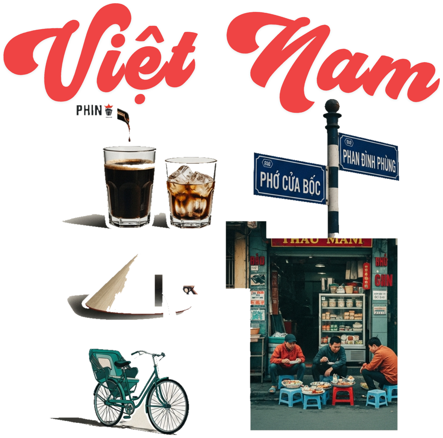 Áo Thun Việt Nam Sài Gòn Phố Flat Illustration - 040426-10-13-IAO