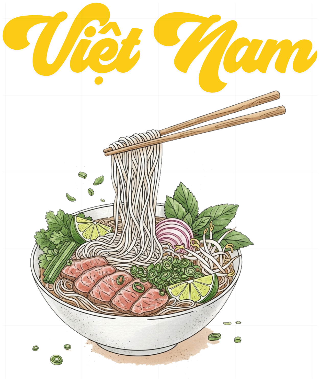 Áo Thun Đen In Hình Phở Việt Nam Nghệ Thuật - 040426-13-45-IIJ