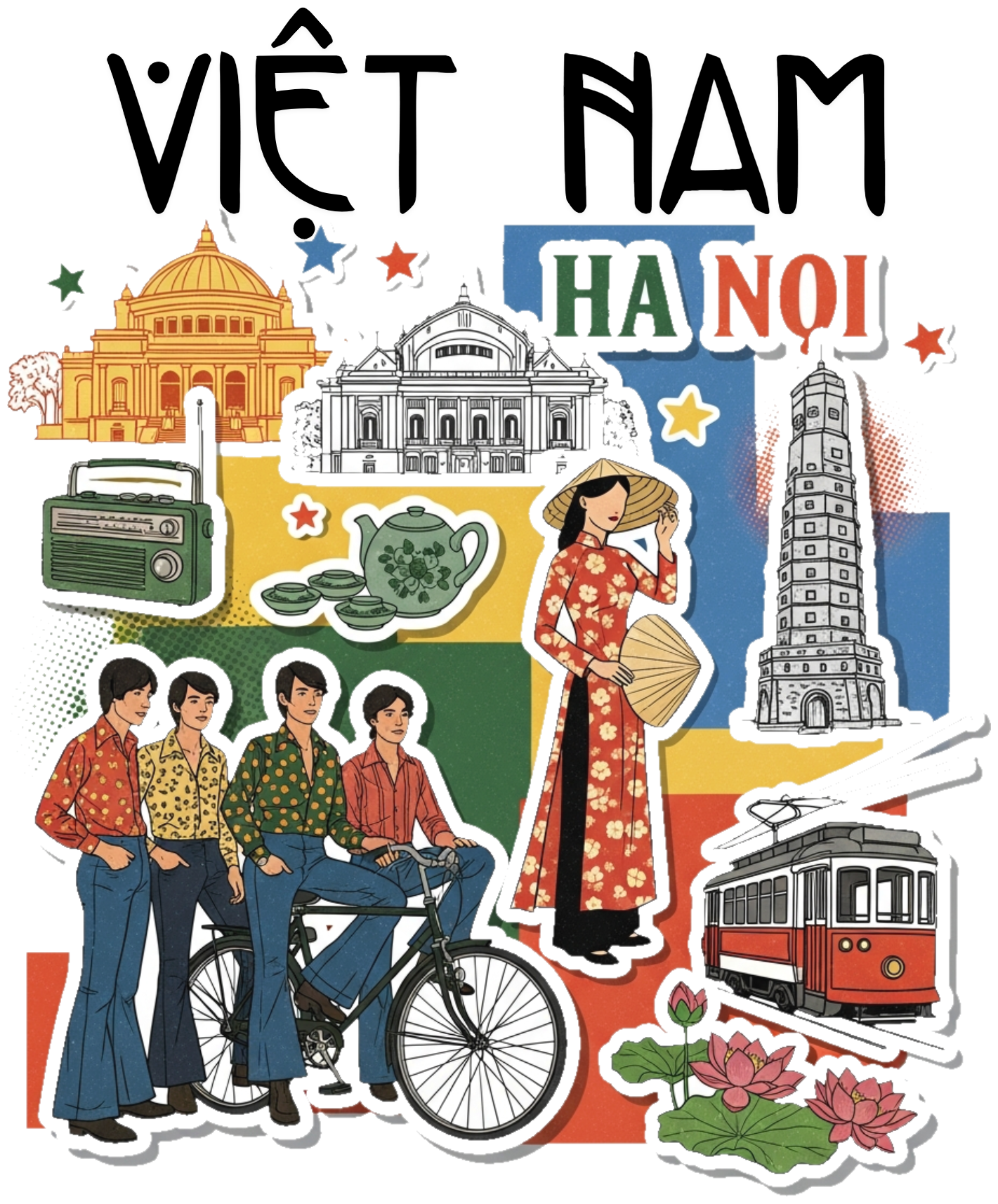 Áo Thun Trắng In Chữ Việt Nam Nghệ Thuật Cao Cấp - 040426-15-20-VSS