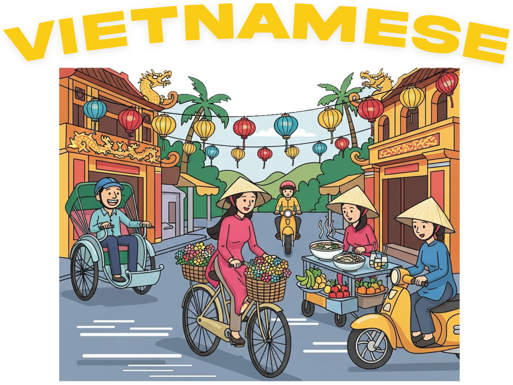 Áo Thun Đen VIETNAMESE Phong Cách Đường Phố - 040426-15-35-JQX