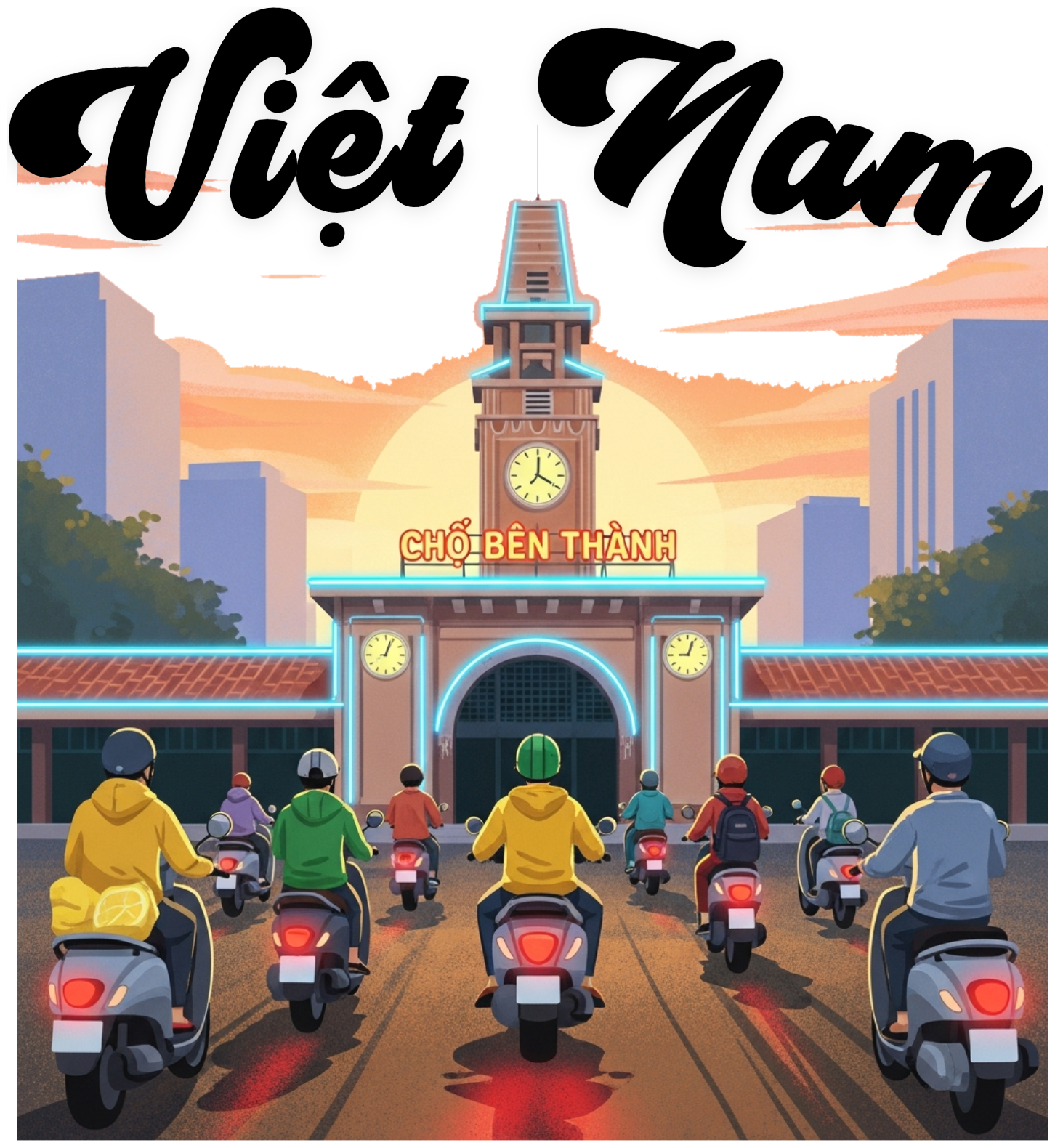 Áo Thun Trắng In Hình Việt Nam Street Style - 040426-16-56-EZP