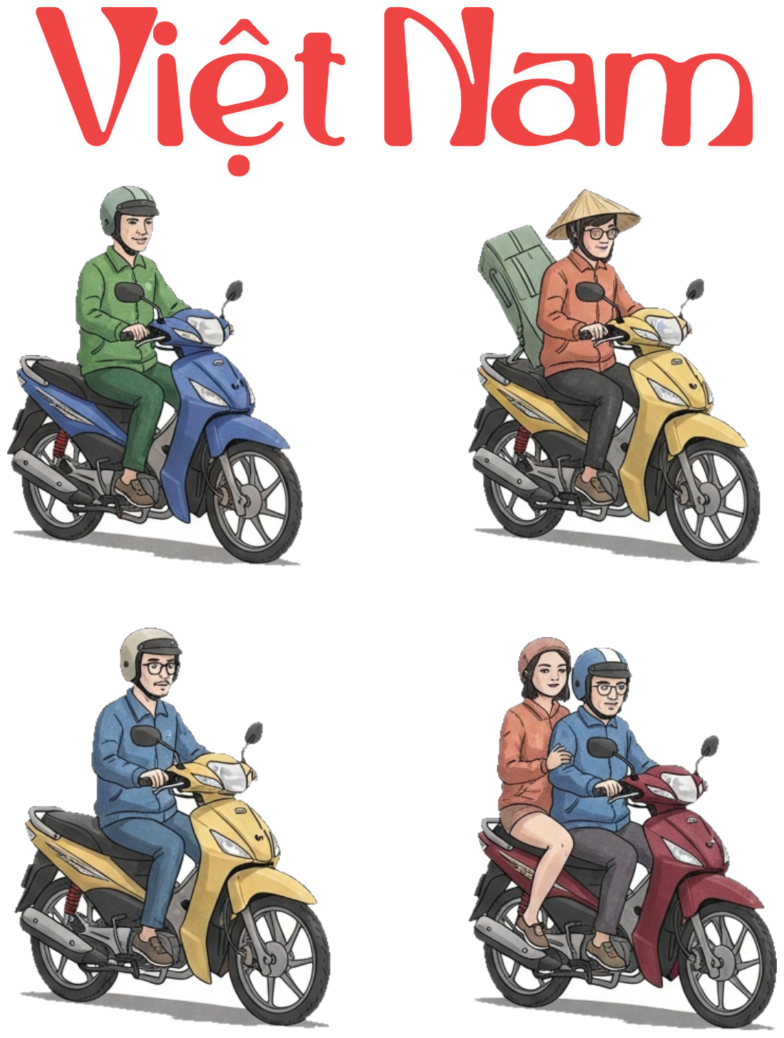 Áo Thun Việt Nam Street Life Nghệ Thuật Biếm Họa - 040426-17-06-ZWM