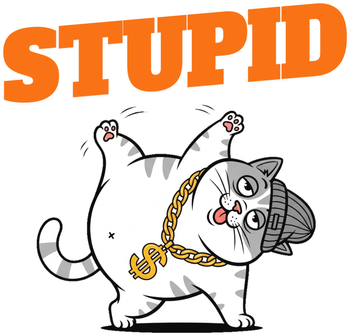 Áo Thun Kem Mèo Béo Nhảy Hiphop Chonky Cat Funky Moves - 060426-20-22-EFF