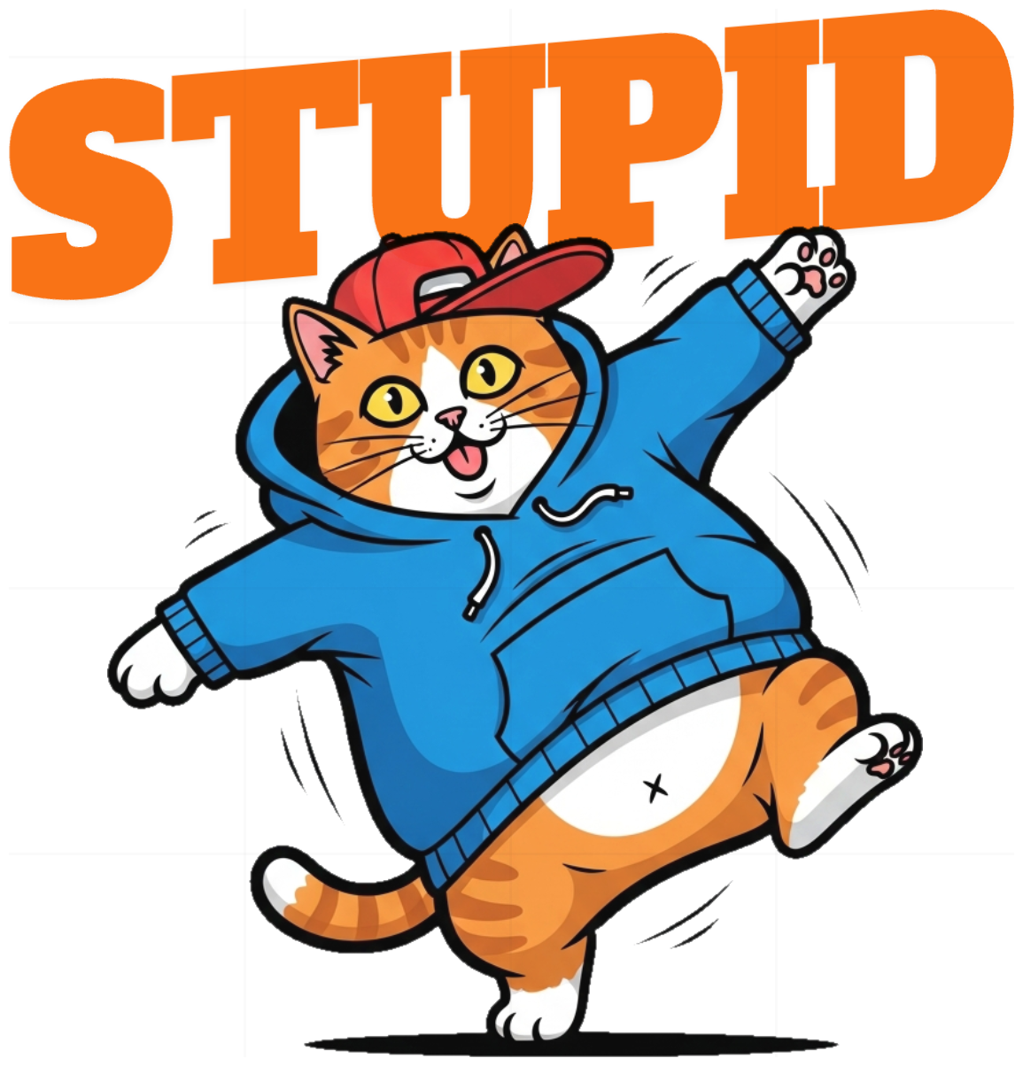 Áo Thun Kem Hình Mèo Béo Nhảy Hip-hop Cực Chất - 060426-20-24-HQY