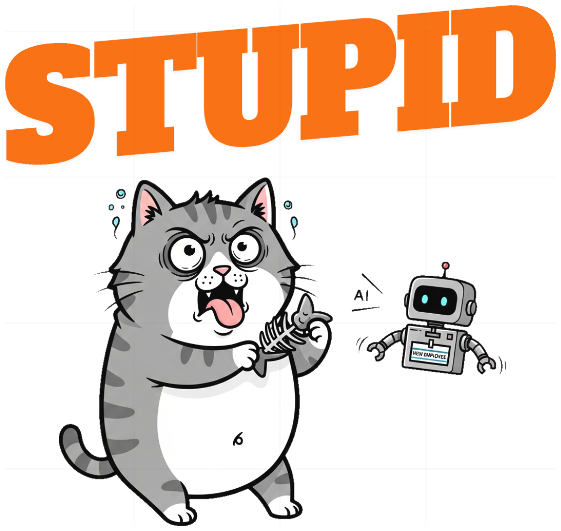 Áo Thun Kem Mèo Béo Hài Hước AI Stole My Job - 060426-20-25-IBS