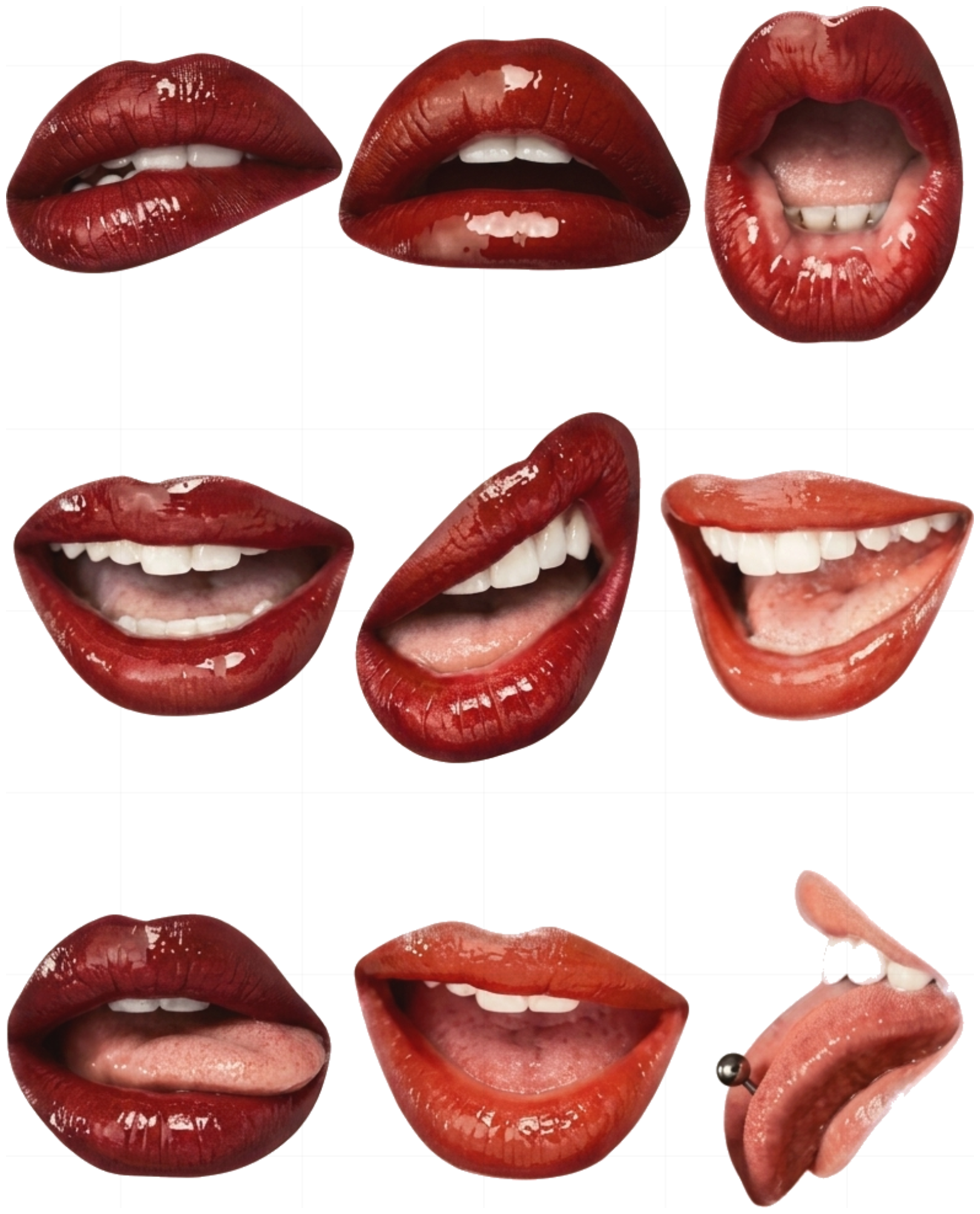 Áo Thun Trắng Unisex Design Lips Đôi Môi Quyến Rũ Form Rộng Cotton - 060626-15-18-ZUZ
