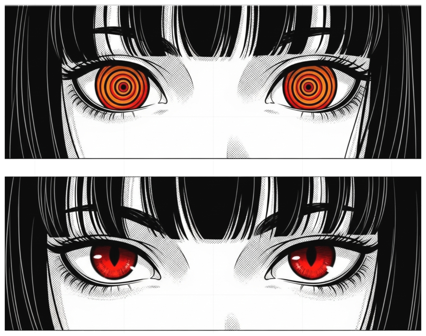 Áo Thun Đen Design Đôi Mắt Manga Red Eyes Form Rộng Unisex - 060626-15-53-GUU