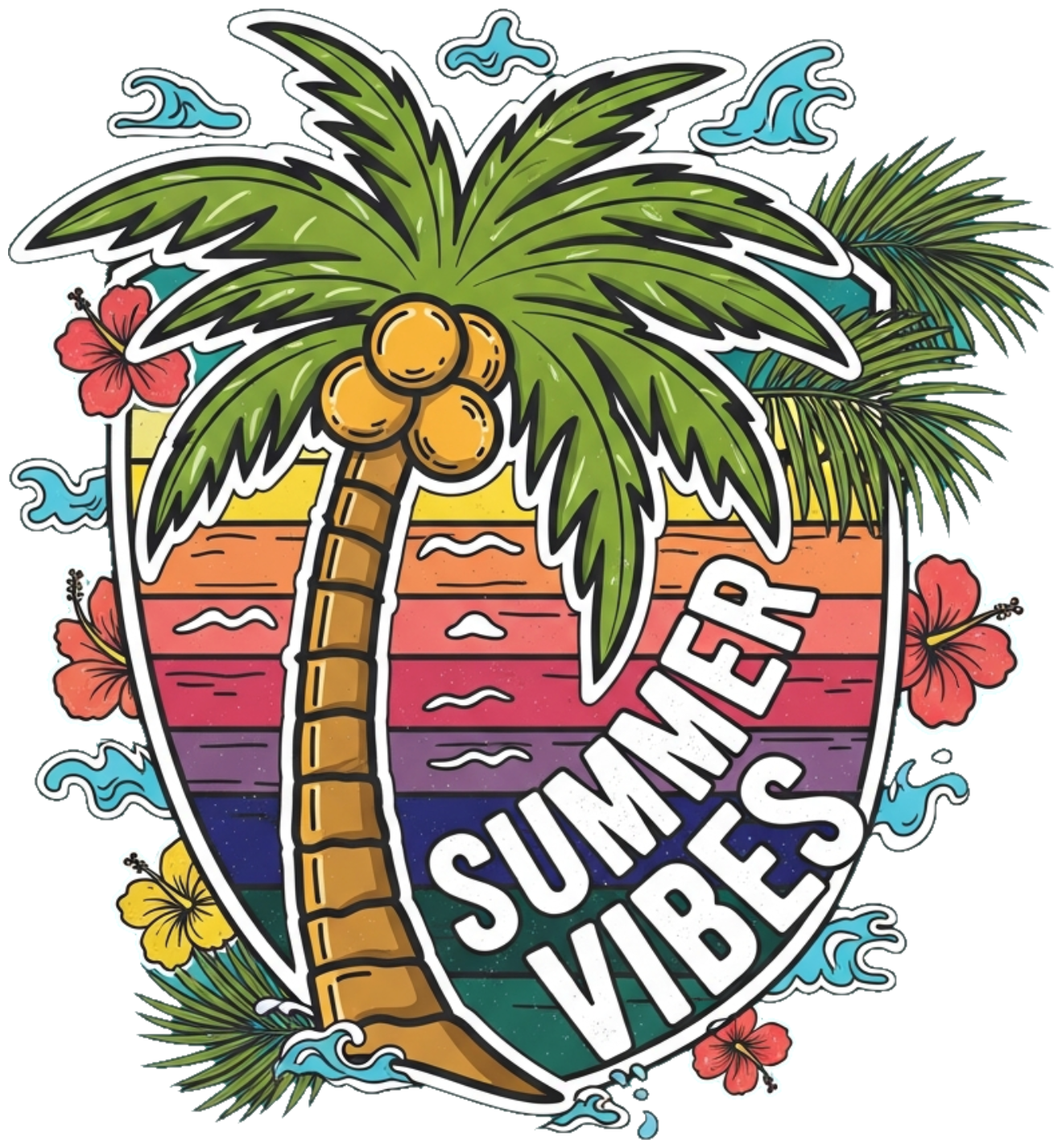 Áo Thun Streetwear Summer Tropical Cây Dừa - 070426-10-28-OIX