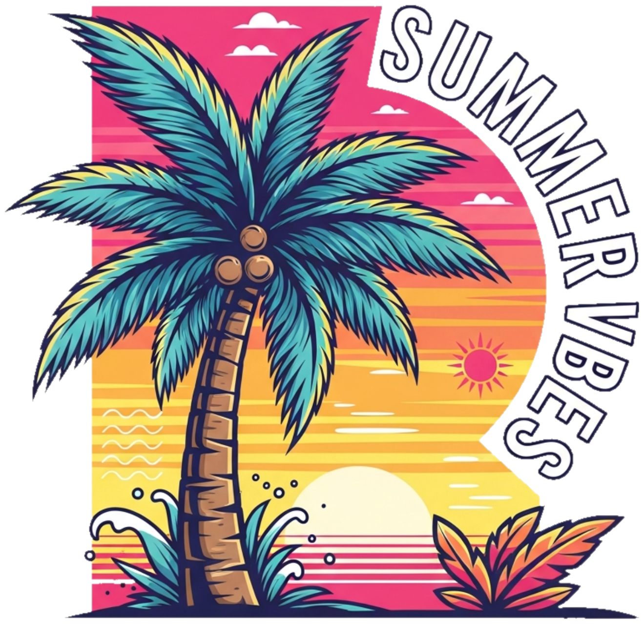 Áo Thun Kem Summer Tropical Streetwear Design - 070426-10-31-FQR