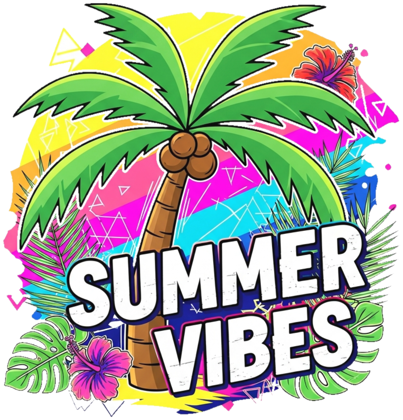 Áo Thun Màu Kem Summer Tropical Streetwear Design - 070426-10-38-LVL