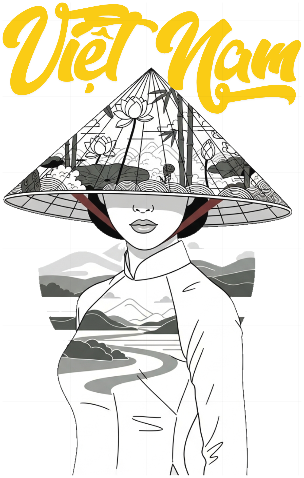 Áo Thun Trắng Việt Nam Nón Lá Tinh Tế - 070426-13-57-ASX